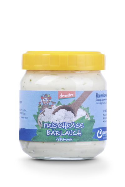Demeter Bio Frischkäse Bärlauch Kleinsägmühlerhof Altleiningen Demeter Bio Frischkäse Bärlauch Kleinsägmühlerhof Altleiningen