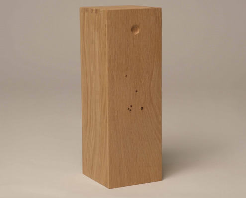 1er Kiste 0,75l in Eiche, gezinkt, verdeckter Schiebedeckel (geschlossen) Kiste 0,75l in Eiche, gezinkt, verdeckter Schiebedeckel (geschlossen)