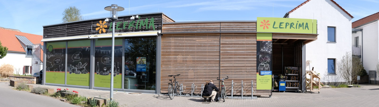 Außenansicht des Leprima Biomarkt in Bad Dürkheim